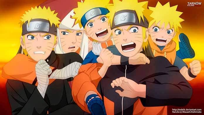 A evolução do Naruto
