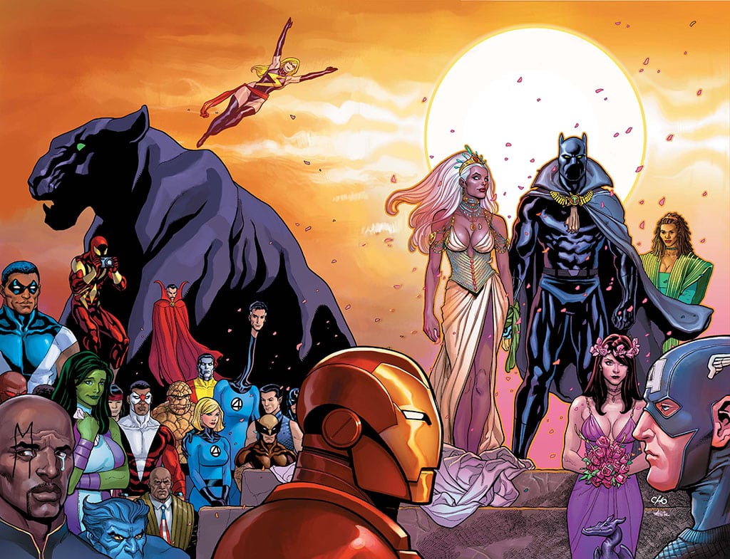 Casamento do Pantera Negra com a X-Men Tempestade