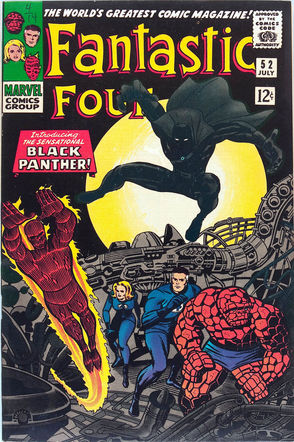 Pantera Negra The Fantastic Four #52 1966