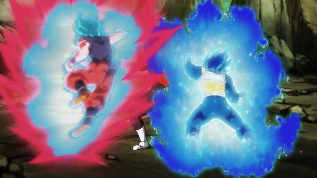 Vegeta e Goku vs Jiren Dragon Ball Super episódio 124