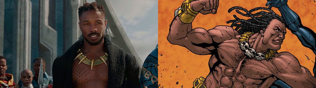 Diferença Erik Killmonger filme e quadrinhos