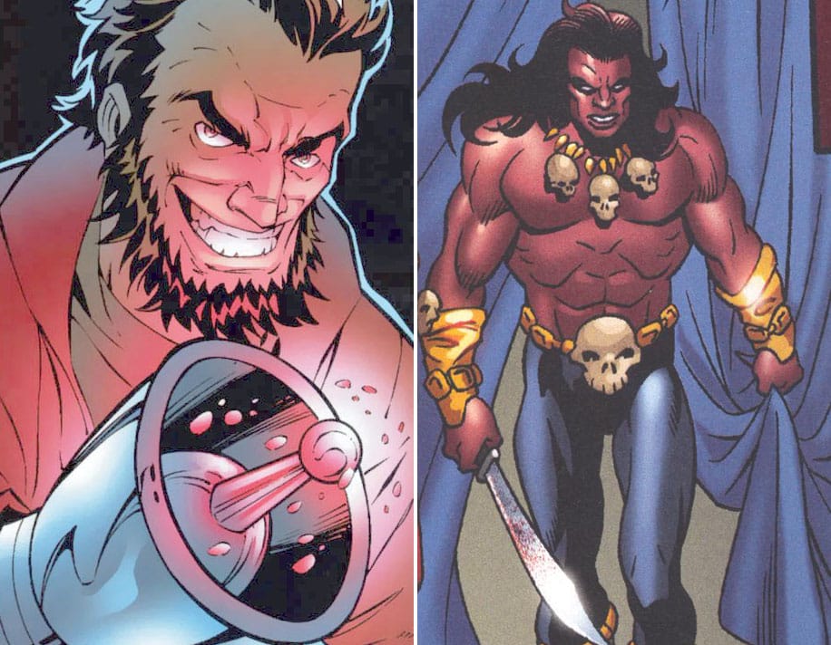 Ulysses Klaw e Erik Killmonger, principais inimigos do Pantera Negra
