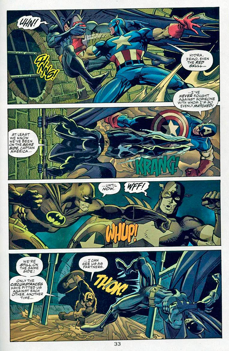 Capitão América X Batman no esgoto