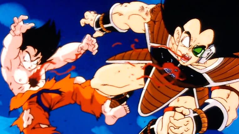 A morte de Goku e seu irmão Raditz em Dragon Ball Z