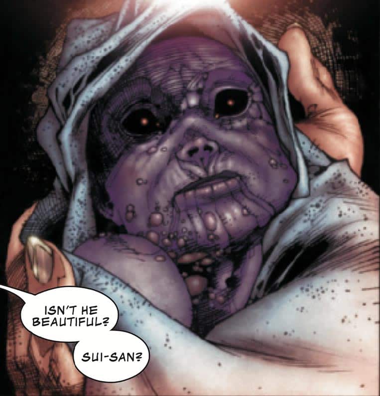 Thanos, o bebê amaldiçoado