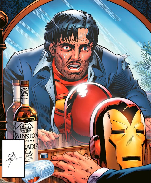 Tony Stark é alcoólatra