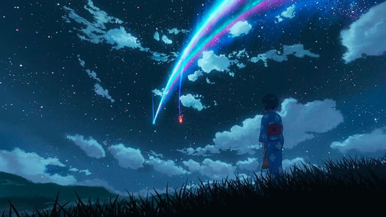 Your Name (Kimi no Na wa) Mitsuha e a queda do cometa