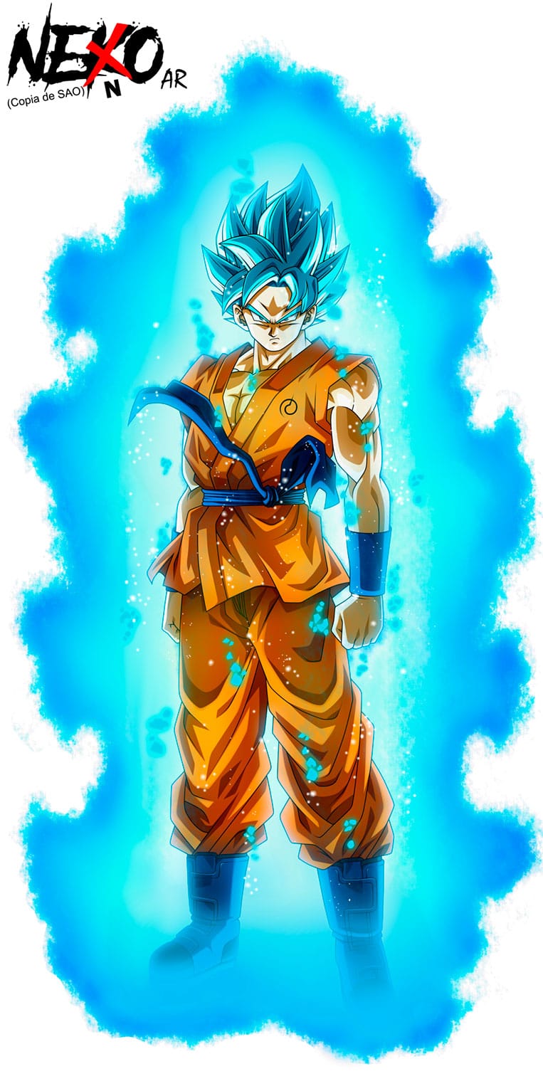Goku super saiyajin blue aura