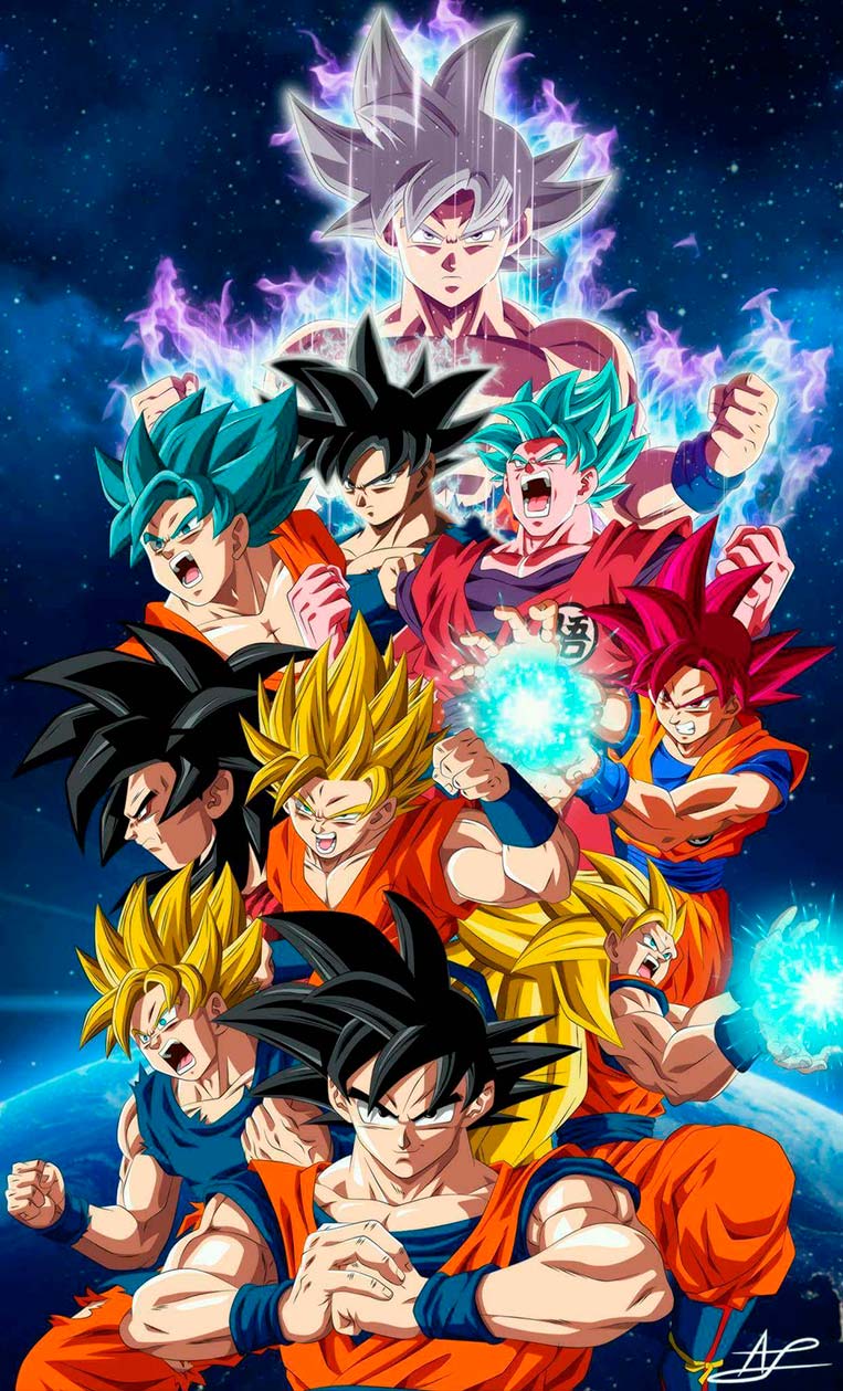 Goku, todas as transformações