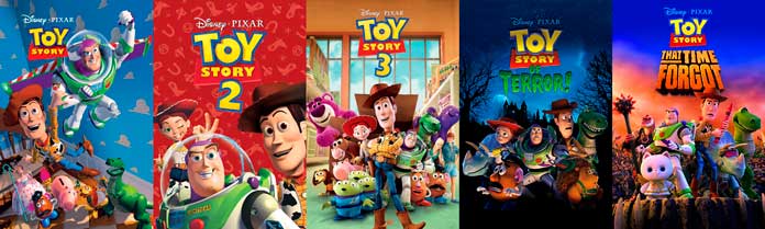 Toy Story: filmes e especiais