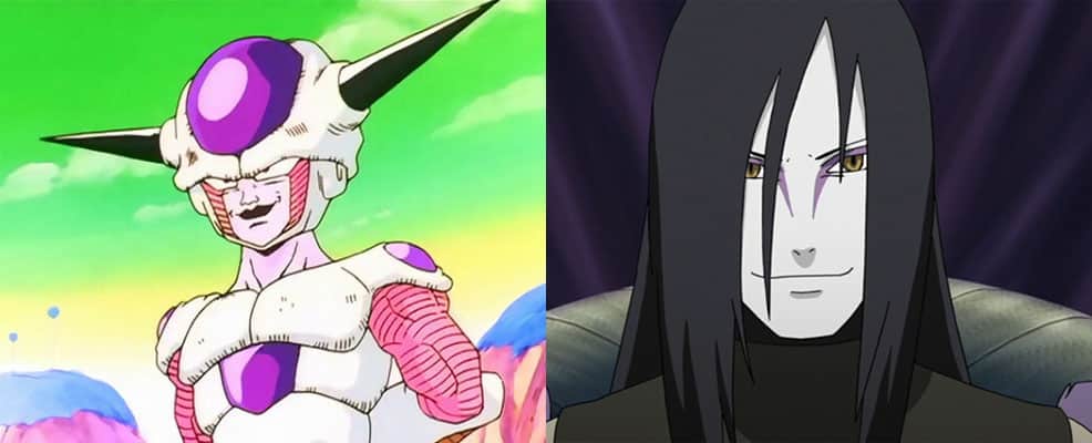 Frieza DBZ e Orochimaru Naruto