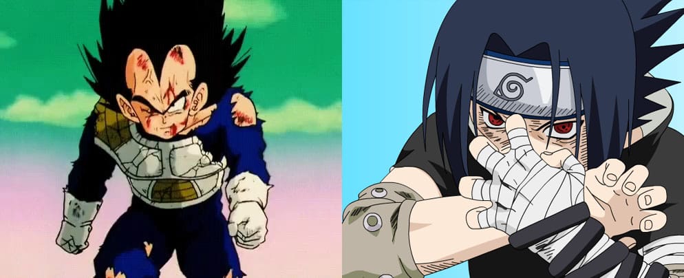 Personalidade forte Vegeta e Sasuke