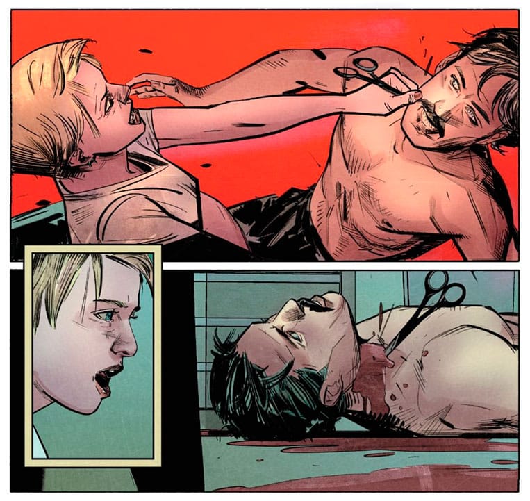 Amanda Armstrong e Jude, pais biológicos de Tony Stark