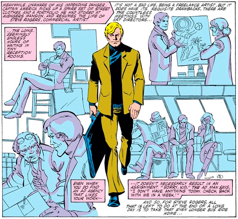 Steve Rogers trabalha como freelancer