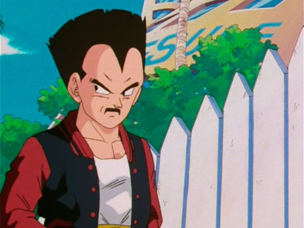 Vegeta com Bigode em Dragon Ball GT