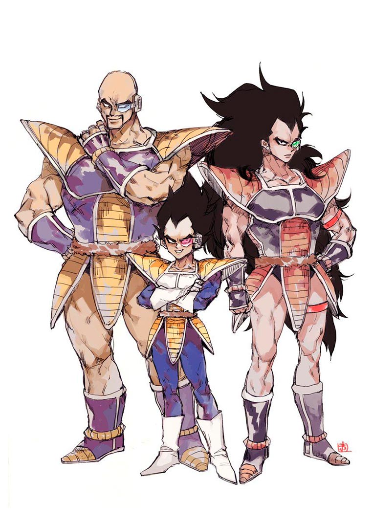 Vegeta, Nappa e Raditz 02