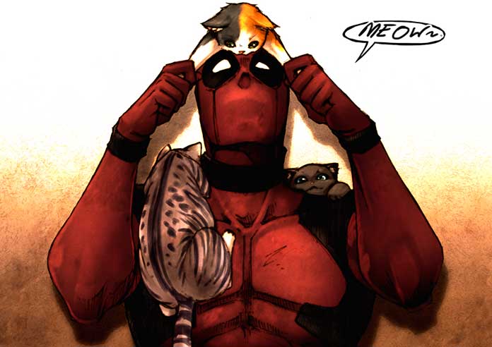Deadpool ama gatos