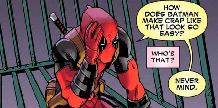 Deadpool quebrando a quarta parede