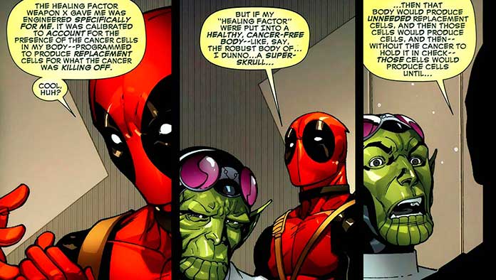 O câncer é o maior poder do Deadpool