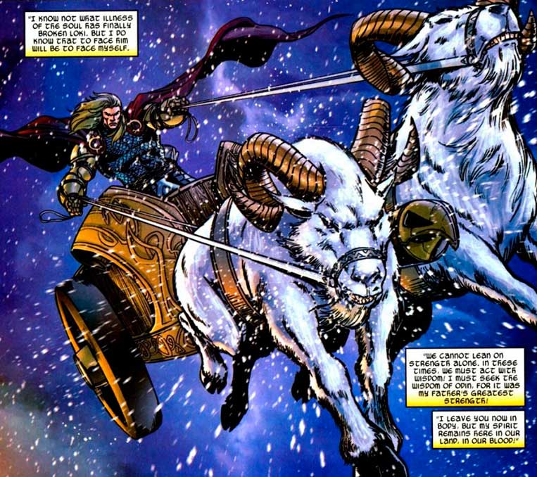 Toothgnasher e Toothgrinder, as cabras de Thor