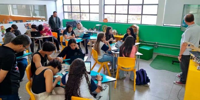 Sala de aula em uma escola de São Paulo