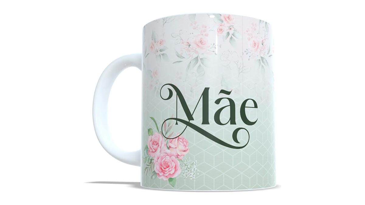 Caneca com o texto Mãe
