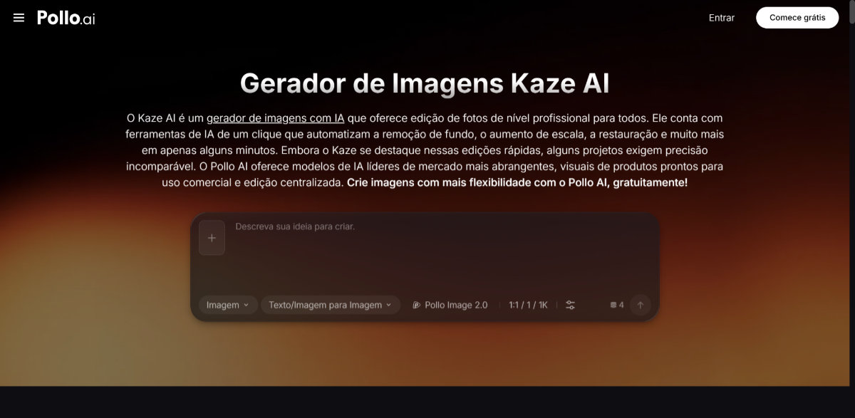 Gerador de Imagens Kaze AI